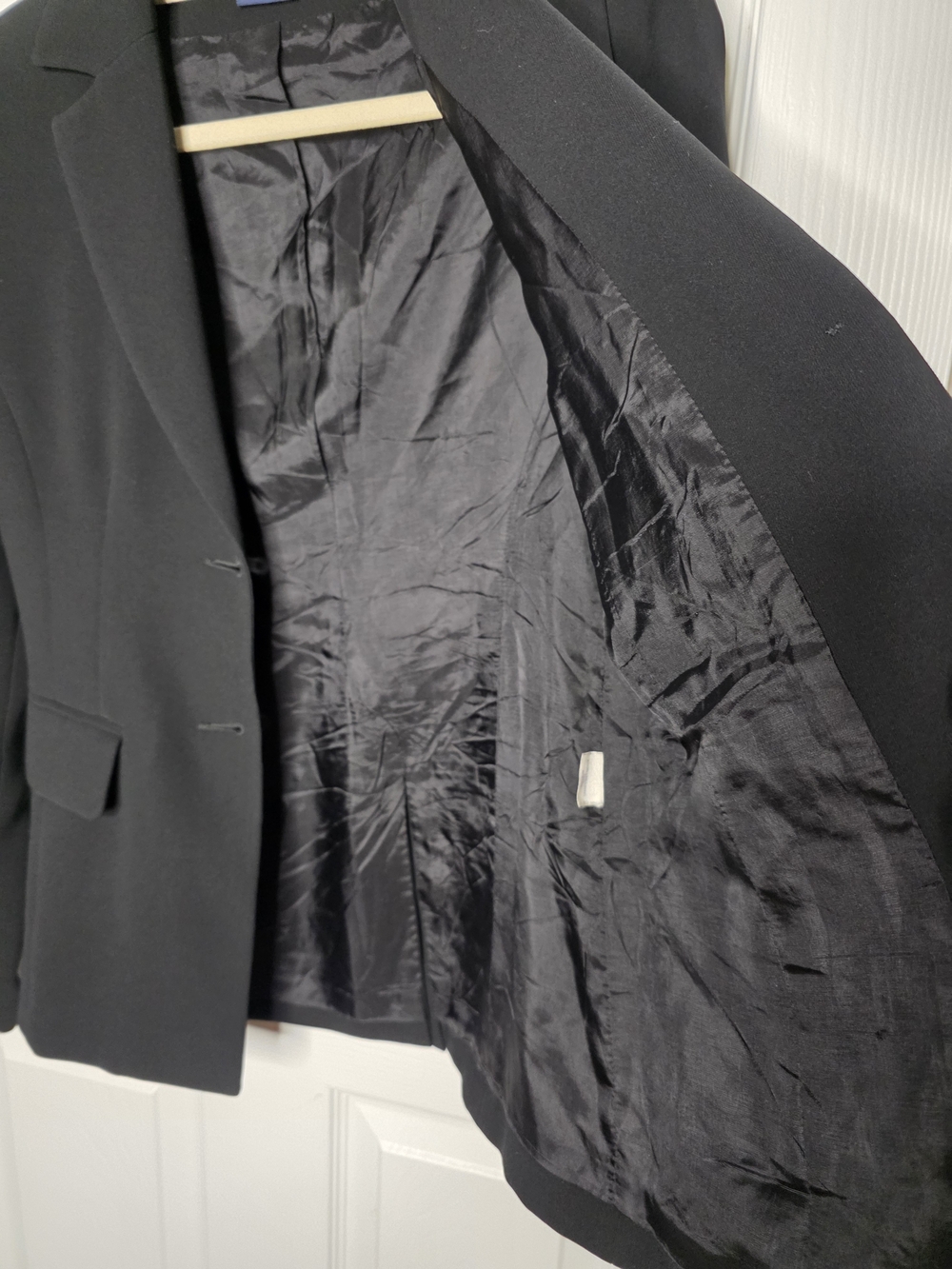 Tristan & Iseut Black Women's Tailored Blazer Made In Canada Size 4 - Picture 12 of 16